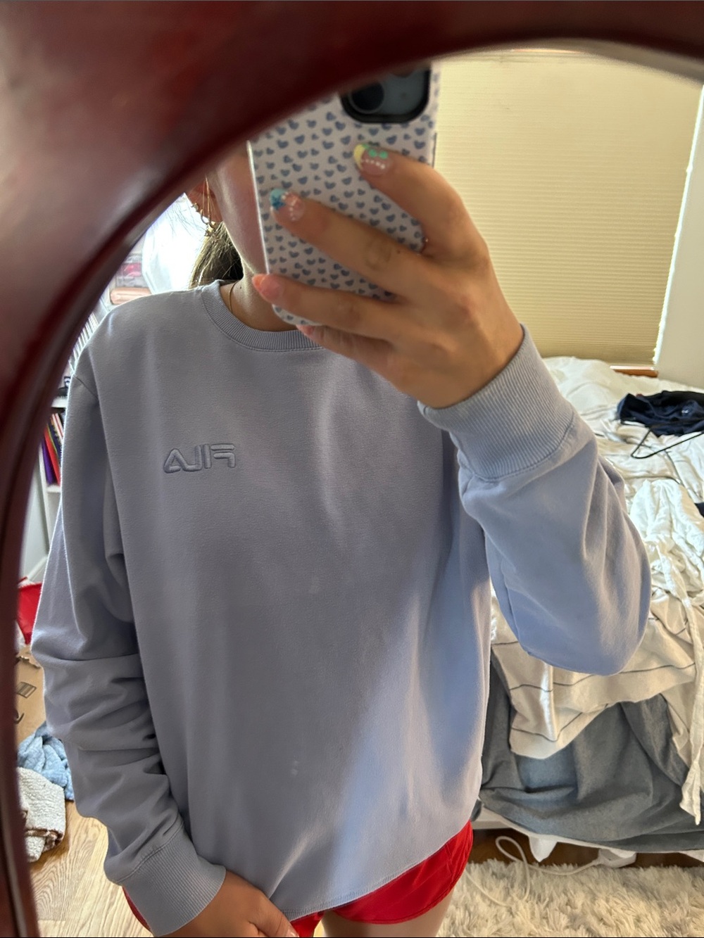 Fila Crewneck Sweatshirt in Light Lavender